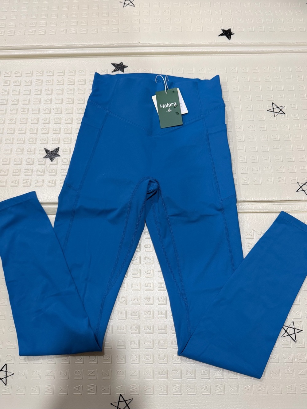 Halara  Blue High-Waist Active Leggings